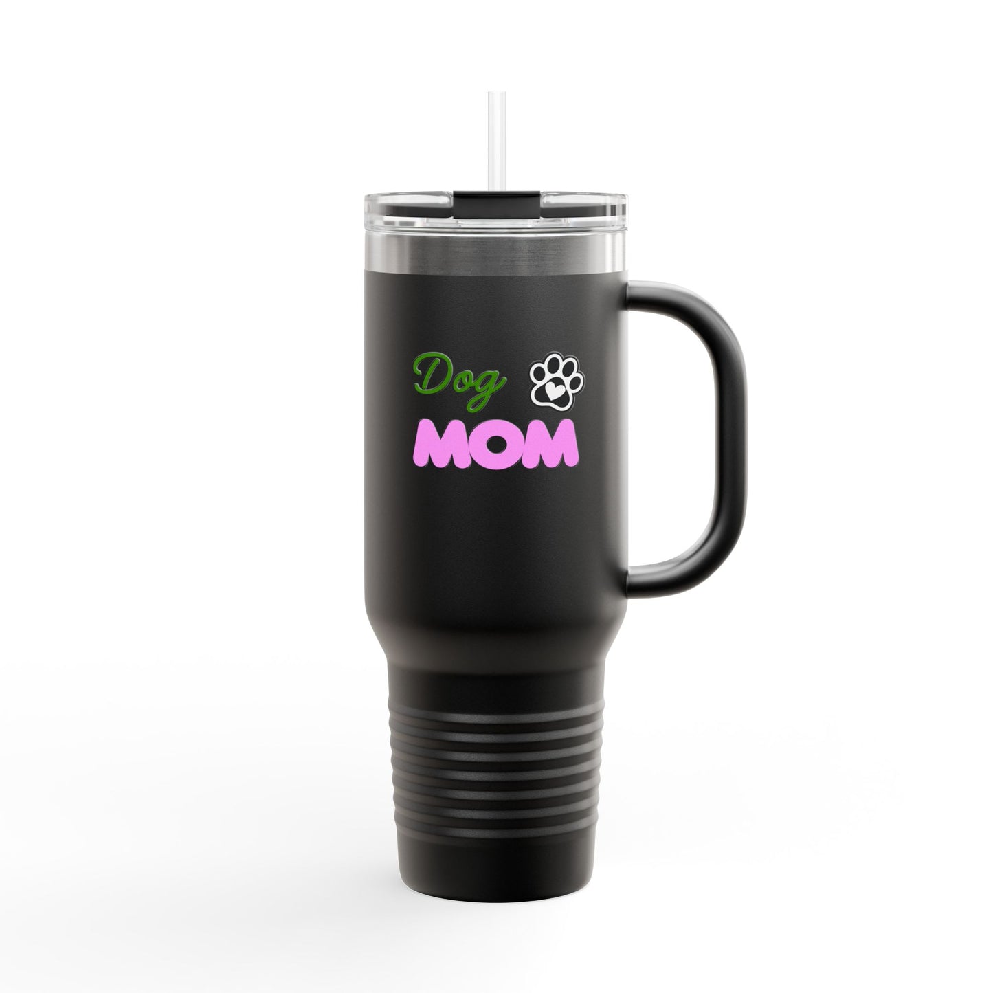 Dog Mom Insulated Travel Mug - 40oz Coffee Cup for Pet Lovers