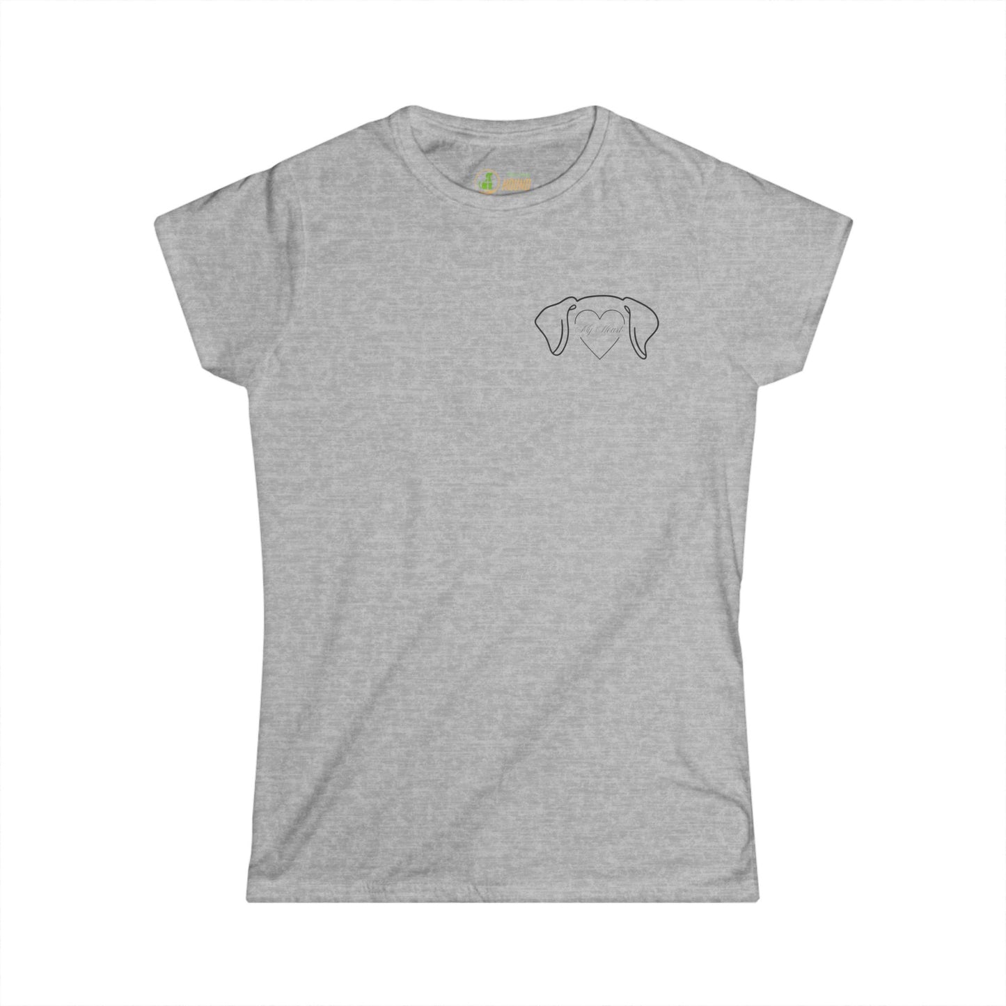 Dog Lover's Heart Women's Softstyle Tee