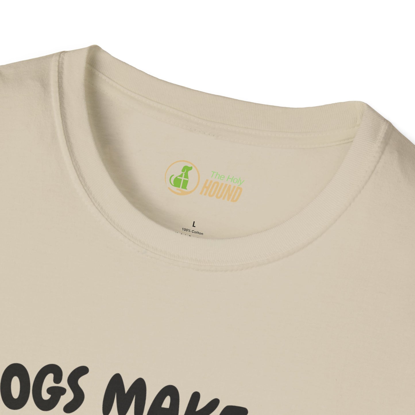 Funny Dog Lover T-Shirt - "Dogs Make Me Happy, Humans Make My Head Hurt"