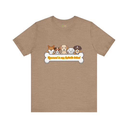Rescue Dogs Unisex Short Sleeve Tee - Perfect for Dog Lovers