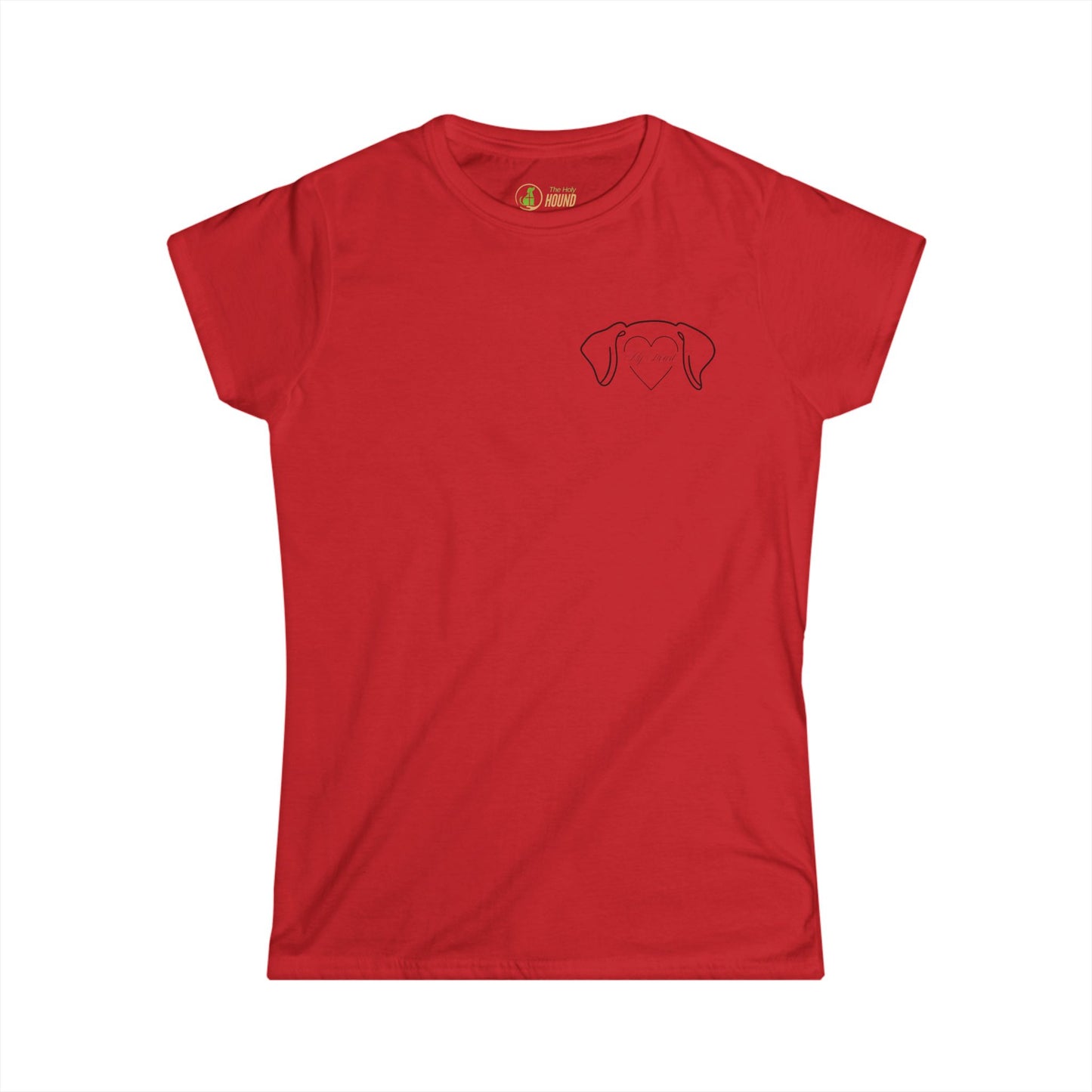 Dog Lover's Heart Women's Softstyle Tee